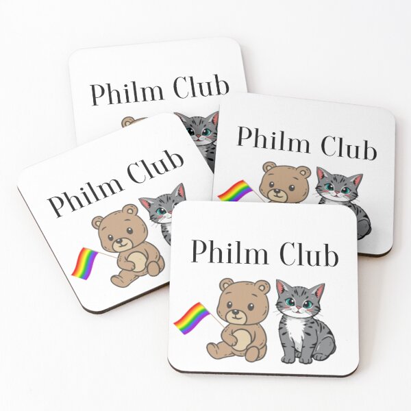 Item preview, Cat and Bear Philm Club Member  designed and sold by PhandomSHOP.
