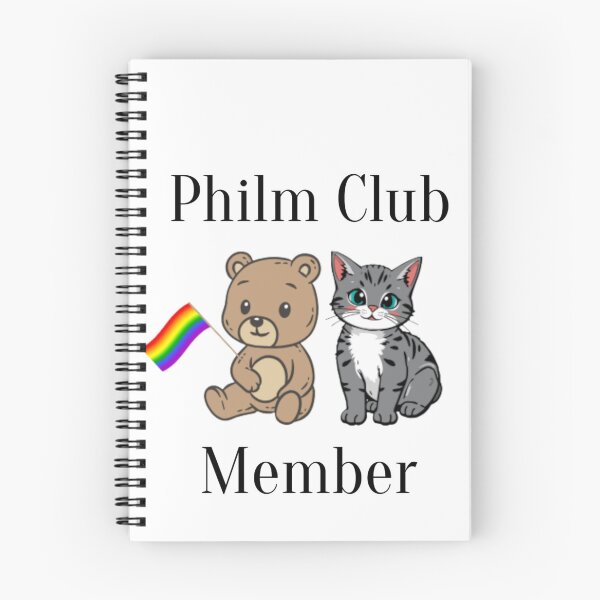Item preview, Cat and Bear Philm Club Member  designed and sold by PhandomSHOP.
