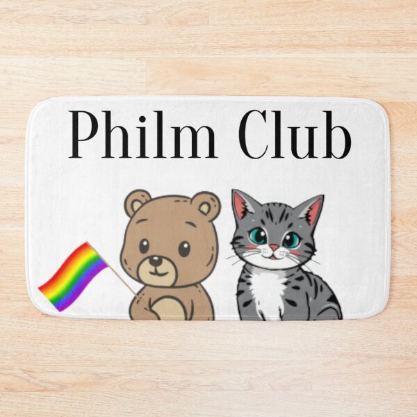 Item preview, Cat and Bear Philm Club Member  designed and sold by PhandomSHOP.