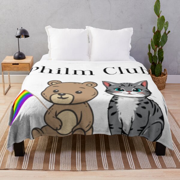 Item preview, Cat and Bear Philm Club Member  designed and sold by PhandomSHOP.