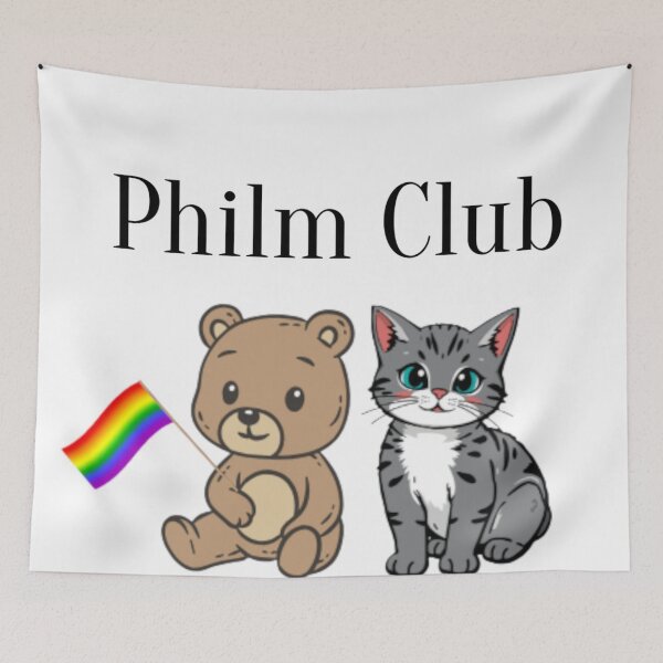 Item preview, Cat and Bear Philm Club Member  designed and sold by PhandomSHOP.