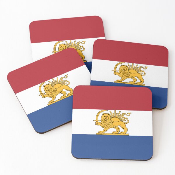 Item preview, Dutch–Iranian Heritage Flag | Lion and Sun Fusion designed and sold by FlagX.