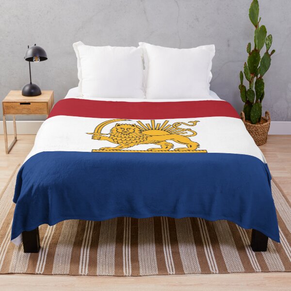 Item preview, Dutch–Iranian Heritage Flag | Lion and Sun Fusion designed and sold by FlagX.