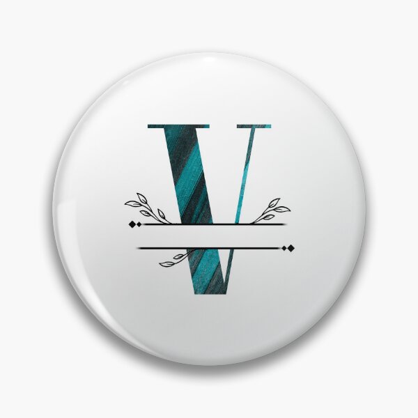Item preview, Monogram...V... with blue and black/grey wood background designed and sold by CHASAcreative.