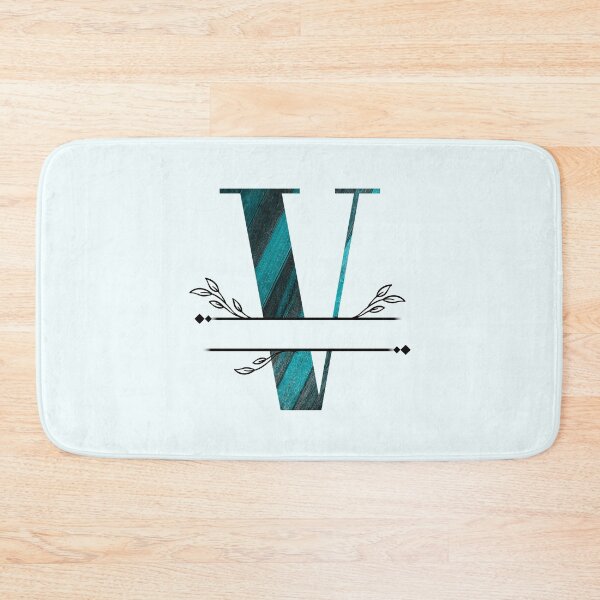 Item preview, Monogram...V... with blue and black/grey wood background designed and sold by CHASAcreative.