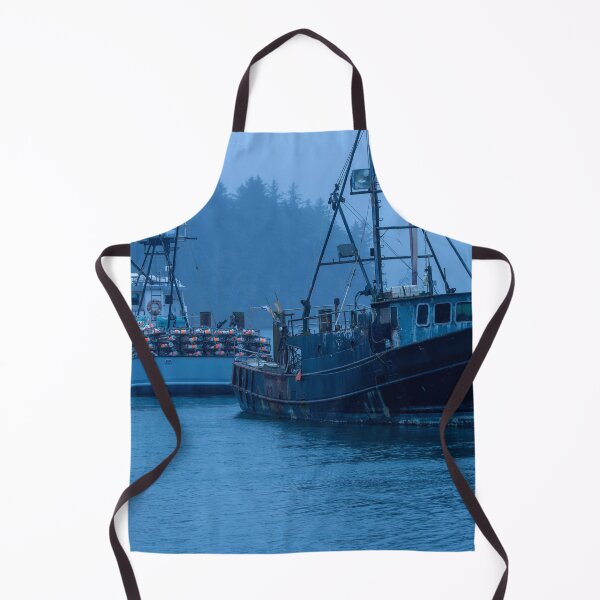 Item preview, Fishing boats docked in the twilight designed and sold by lisavonbiela.