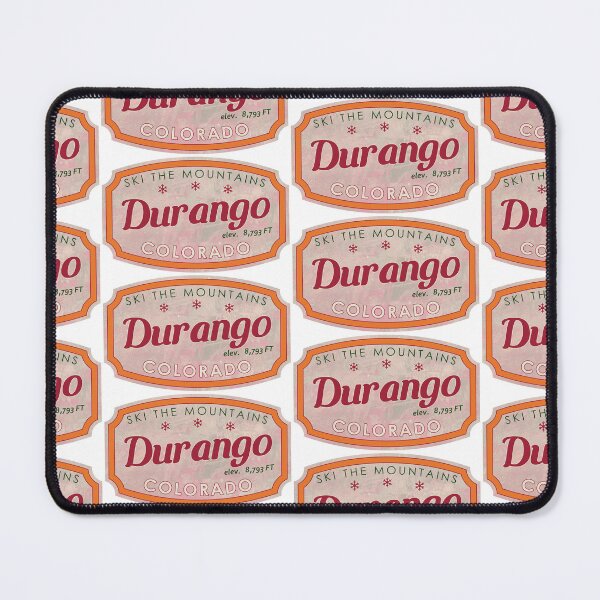 Item preview, Durango, Colorado, Ski, textured skiing badge designed and sold by Wanderful-roads.