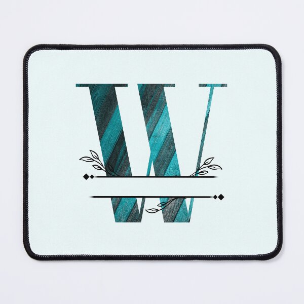 Item preview, Monogram...W... with blue and black/grey wood background designed and sold by CHASAcreative.