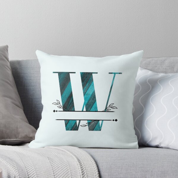 Item preview, Monogram...W... with blue and black/grey wood background designed and sold by CHASAcreative.