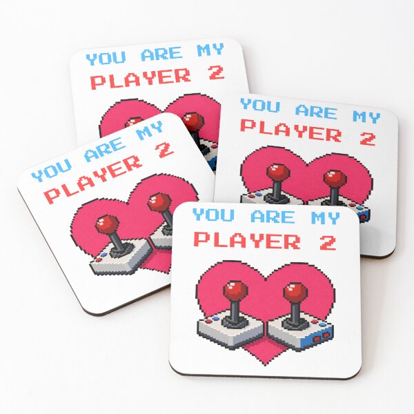 Item preview, YOU ARE MY PLAYER 2 / gaming love / retro arcade. designed and sold by VisionWeaveLab.