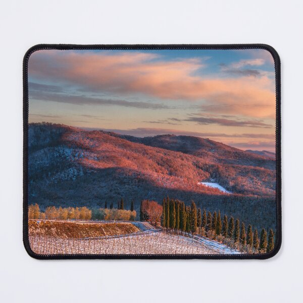 Item preview, Golden Winter Sunset Over the Snowy Hills of Chianti designed and sold by Stefano Orazzini.