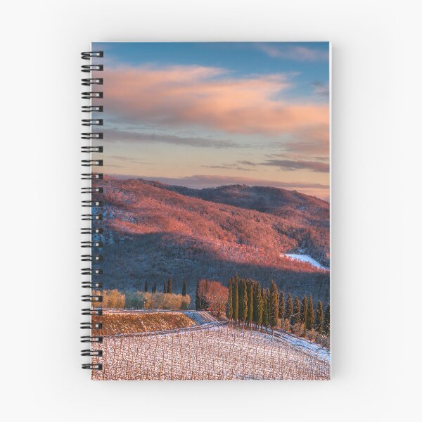 Item preview, Golden Winter Sunset Over the Snowy Hills of Chianti designed and sold by Stefano Orazzini.