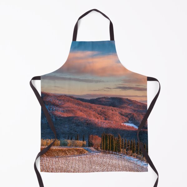 Item preview, Golden Winter Sunset Over the Snowy Hills of Chianti designed and sold by Stefano Orazzini.