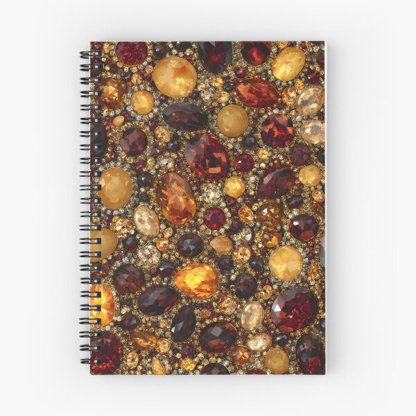 Item preview, Pave Gemstone Collage With Amber Ruby Garnet Gold Crystal Texture designed and sold by meganohm.