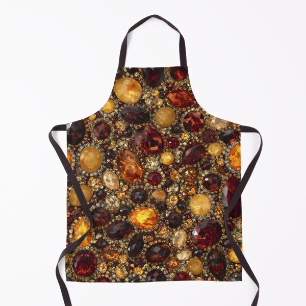 Item preview, Pave Gemstone Collage With Amber Ruby Garnet Gold Crystal Texture designed and sold by meganohm.