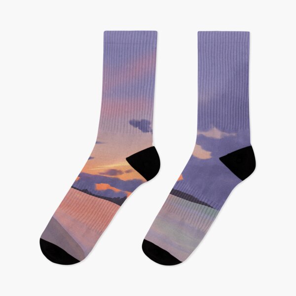 Item preview, Vibrant Sunset With Purple Clouds Over Calm Waters designed and sold by Artistic  Touch.