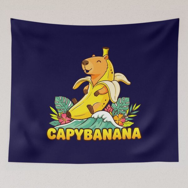 Item preview, Capybanana Cute Kawaii Capybara in Banana Costume designed and sold by Zayavca.
