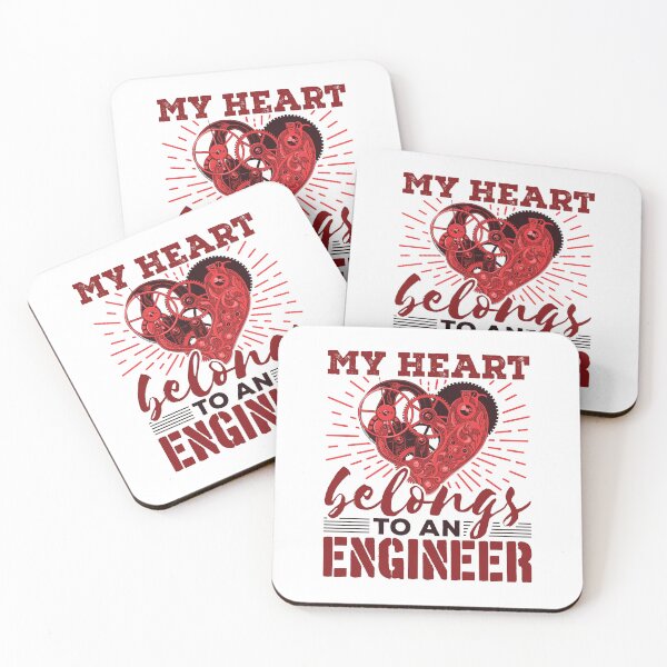Item preview, My Heart Belongs to an Engineer Romantic Spouse Girlfriend  designed and sold by jaygo.