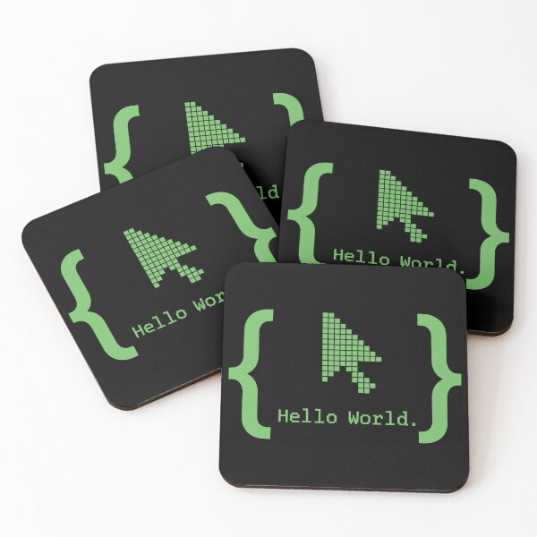 Item preview, Hello World – Retro Programmer & IT Coding Design designed and sold by Fuechse.