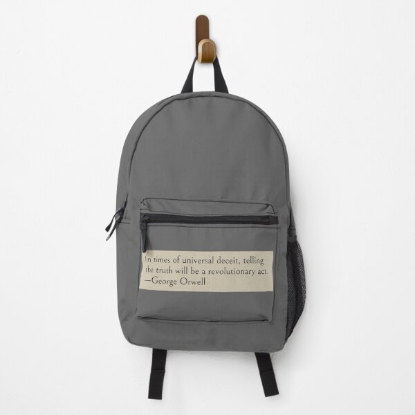 Item preview, In times of universal deceit, telling the truth will be a revolutionary act. —George Orwell Book Quote designed and sold by LibertyCapital.