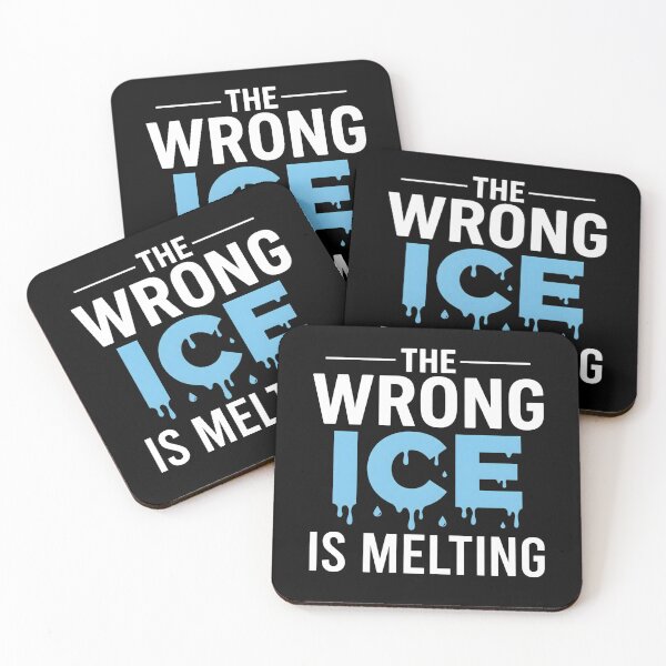 Item preview, The Wrong Ice Is Melting, Funny Math Science Pun Shirt Gift, Clever Nerd Humor Climate Joke Graphic Tee designed and sold by saloui.