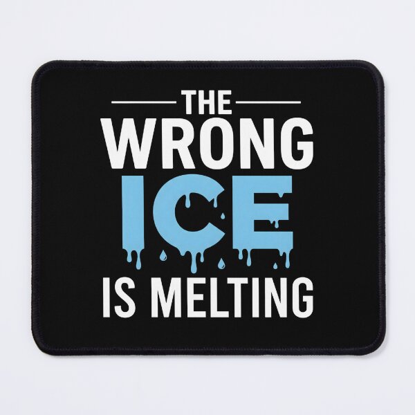 Item preview, The Wrong Ice Is Melting, Funny Math Science Pun Shirt Gift, Clever Nerd Humor Climate Joke Graphic Tee designed and sold by saloui.