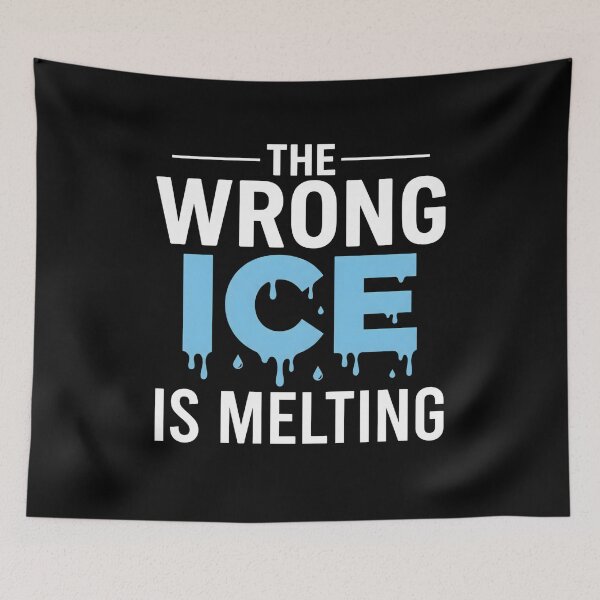 Item preview, The Wrong Ice Is Melting, Funny Math Science Pun Shirt Gift, Clever Nerd Humor Climate Joke Graphic Tee designed and sold by saloui.