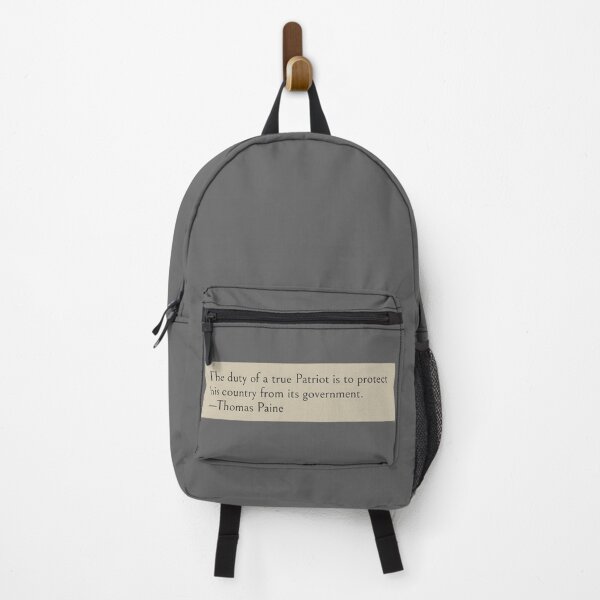 Item preview, The duty of a true Patriot is to protect his country from its government. —Thomas Paine Book Quote designed and sold by LibertyCapital.