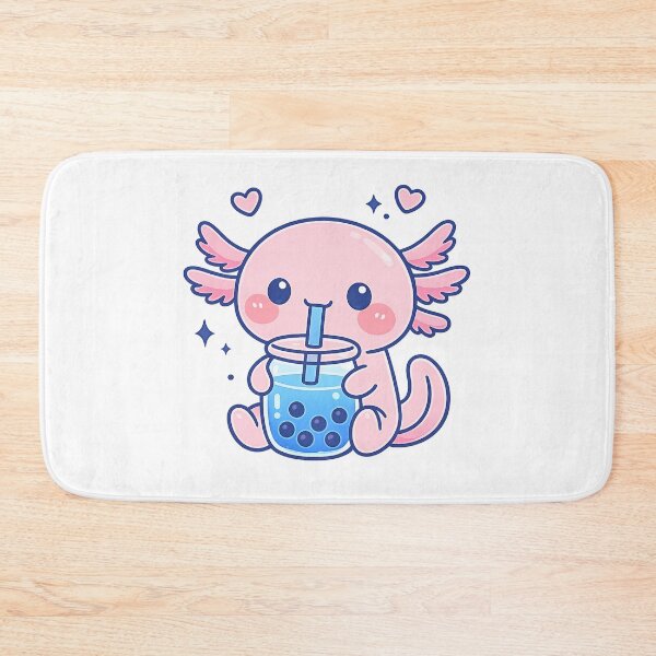 Item preview, Kawaii Axolotl Drinking Boba Tea Cute Bubble Tea designed and sold by faridman.