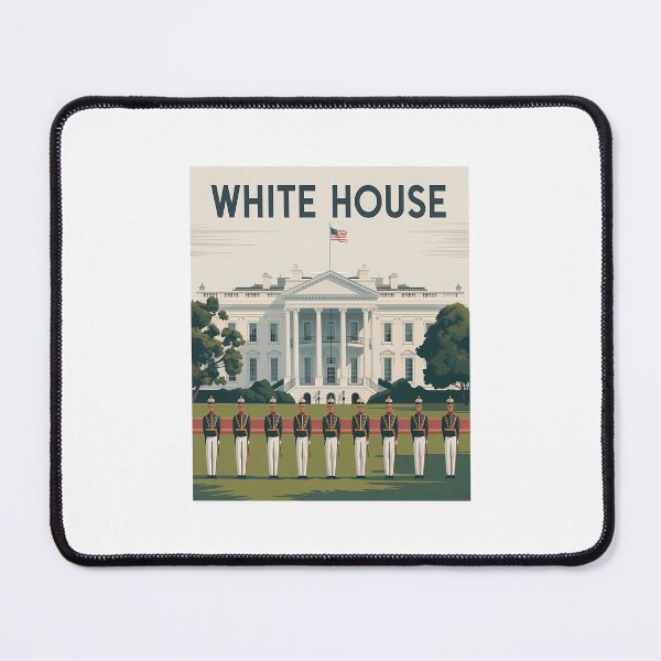 Item preview, White House Washington DC Vintage Travel Poster Art designed and sold by sky11PP.