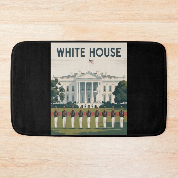 Item preview, White House Washington DC Vintage Travel Poster Art designed and sold by sky11PP.