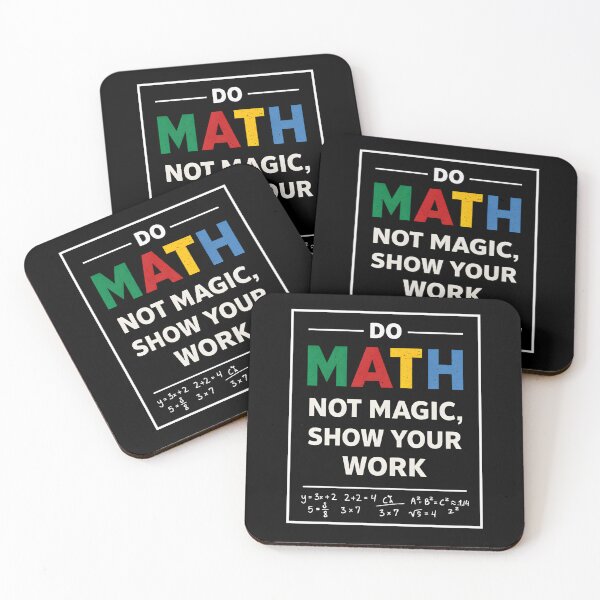 Item preview, Do Math Not Magic Show Your Work, Funny Math Teacher Shirt Gift, Colorful STEM Nerd Humor Graphic Tee designed and sold by saloui.