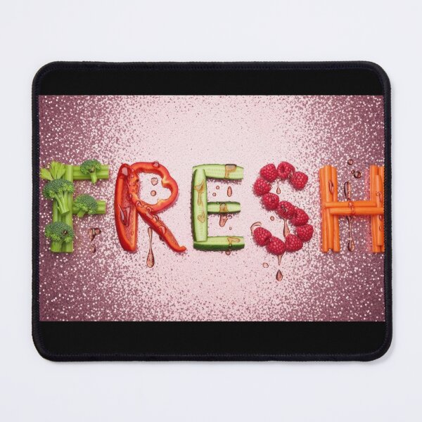 Item preview, Fresh Food Typography Art designed and sold by MellowMoodLab.