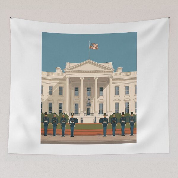 Item preview, White House Travel Poster Art designed and sold by sky11PP.