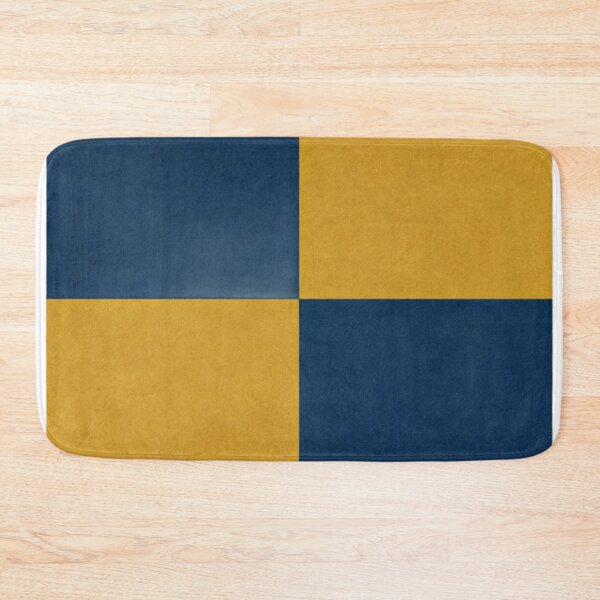 Item preview, Checker Grid – Minimalist 2x2 Squares in Mustard and Blue designed and sold by Cristhian Almanza.