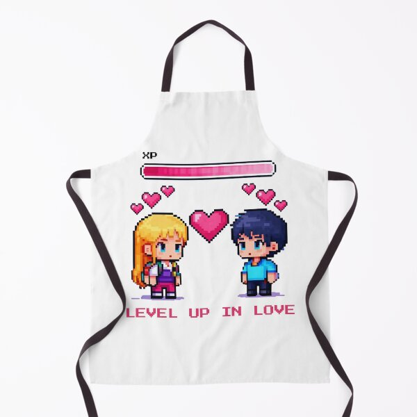 Item preview, Level Up in Love – Gamer Couple Retro Arcade Design designed and sold by VisionWeaveLab.