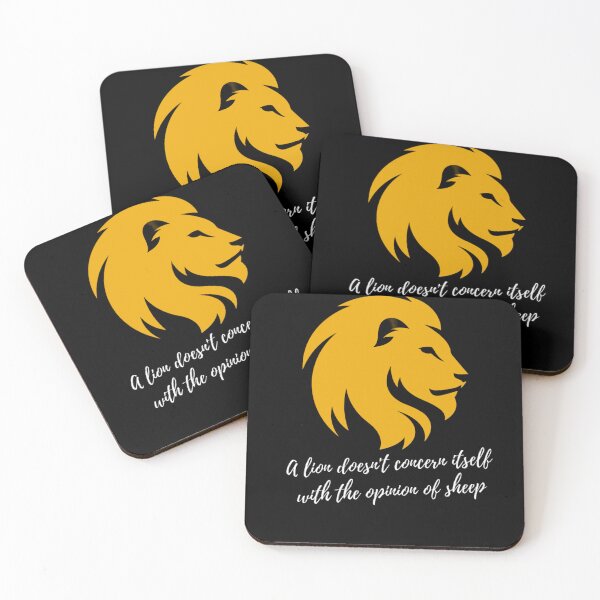 Item preview, Lion Motivation Quote – Fearless Mindset Design designed and sold by Basma Store.