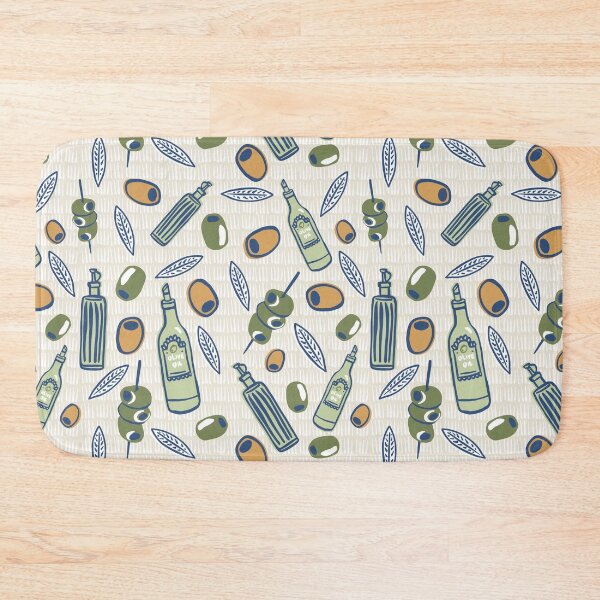 Item preview, Mediterranean olive oil pattern designed and sold by Patternandflow.