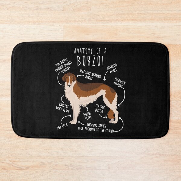 Item preview, Sable Borzoi Dog Anatomy designed and sold by Clara Hollins.