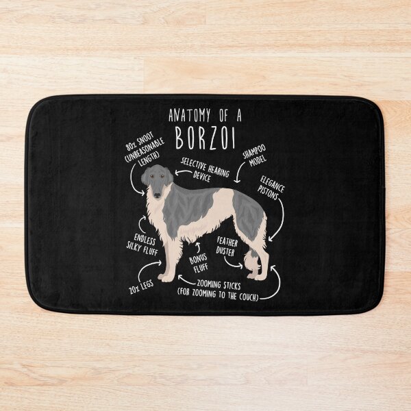 Item preview, Silver Brindle Borzoi Dog Anatomy designed and sold by Clara Hollins.