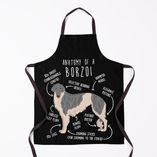 Item preview, Silver Brindle Borzoi Dog Anatomy designed and sold by Clara Hollins.