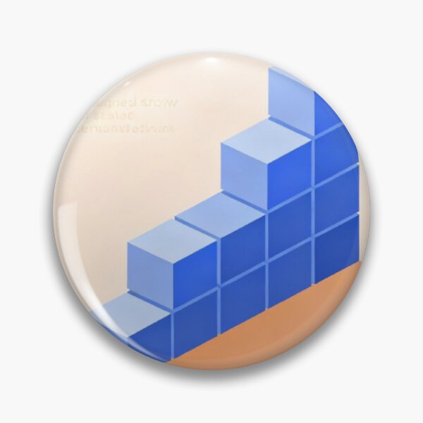 Item preview, Daily Habits – Ascending Blue Cubes with Motivational Layout designed and sold by Cristhian Almanza.