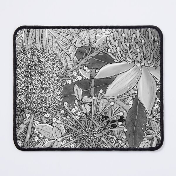 Item preview, Australian Native Floral Design - Greyscale designed and sold by Charlotte Weaver.