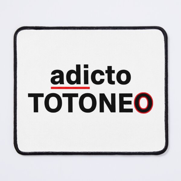 Item preview, Addicted to Totoneo - Minimalist Typographic Design in Black and Red designed and sold by elglotonmusical.