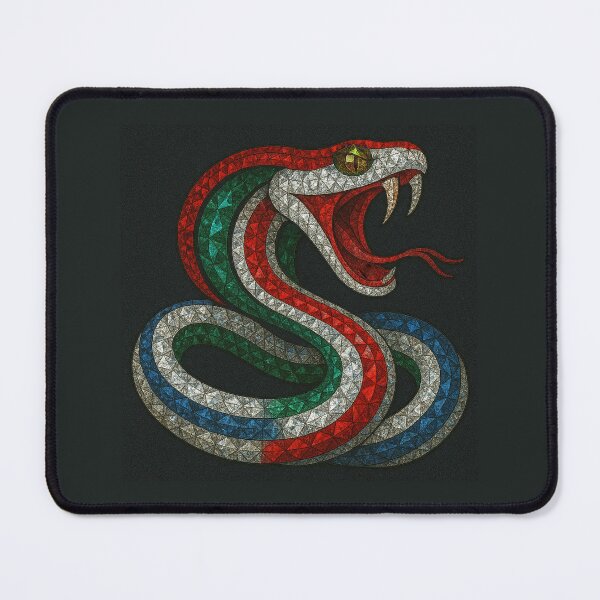 Item preview, Gemstone Snake Mosaic Art designed and sold by DigitalGemArt.