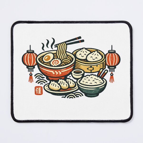 Artikelvorschau, Asiatisches Streetfood – Vintage-Logo, Retro-asiatisches Essen entworfen und verkauft von Dax Studio.