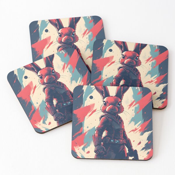 Item preview, black rabbit superhero designed and sold by owi-art.
