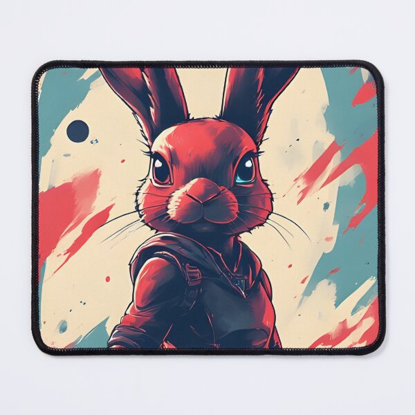Item preview, black rabbit superhero designed and sold by owi-art.