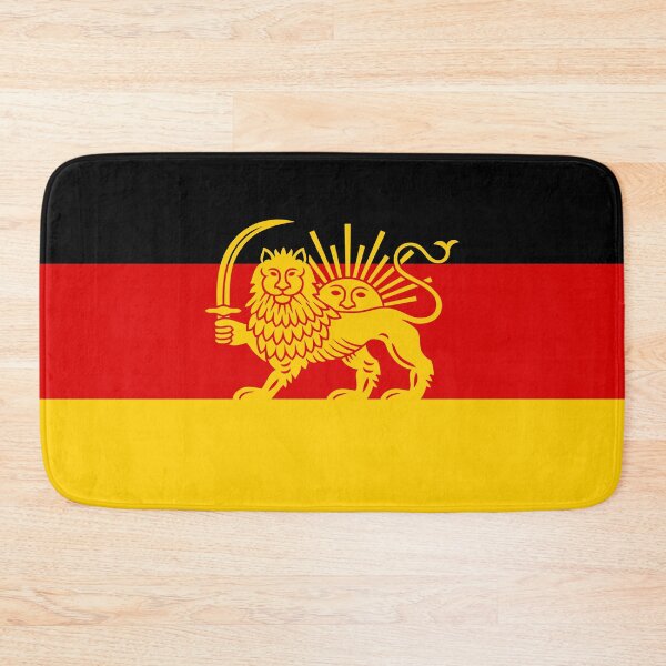 Item preview, German–Iranian Heritage Flag | Lion and Sun Fusion designed and sold by FlagX.