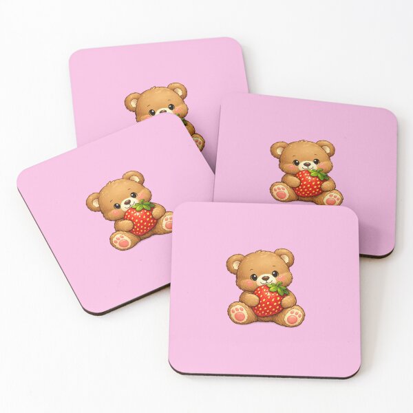 Item preview, Strawberry Teddy Bear designed and sold by parisiantoast.